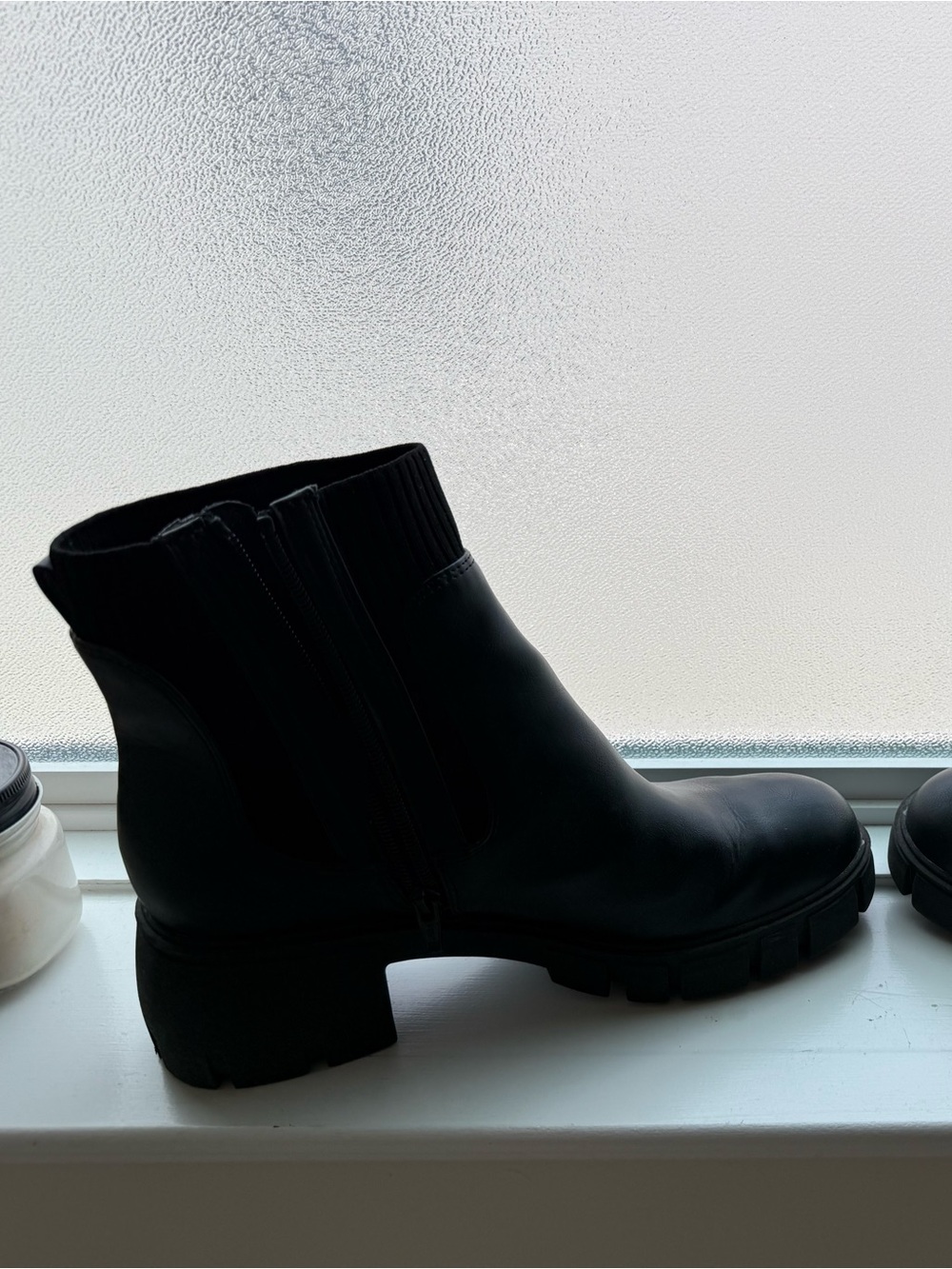 Universal Thread Black Chelsea Lug Ankle Boots